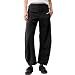 SeeLuNa Women Barrel Travel Pants Elastic Waistband Tapered Leg Baggy Mid Rise Work Trousers Lounge Pant with Pockets | Amazon (US)