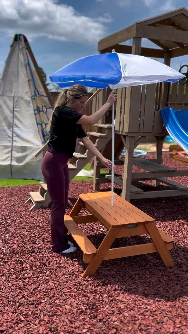 Amazon’s Big Summer Sale: Kids’ Toys, 3-1 sensory picnic table with umbrella @amazon #ad #founditonamazon #LTKmomlife