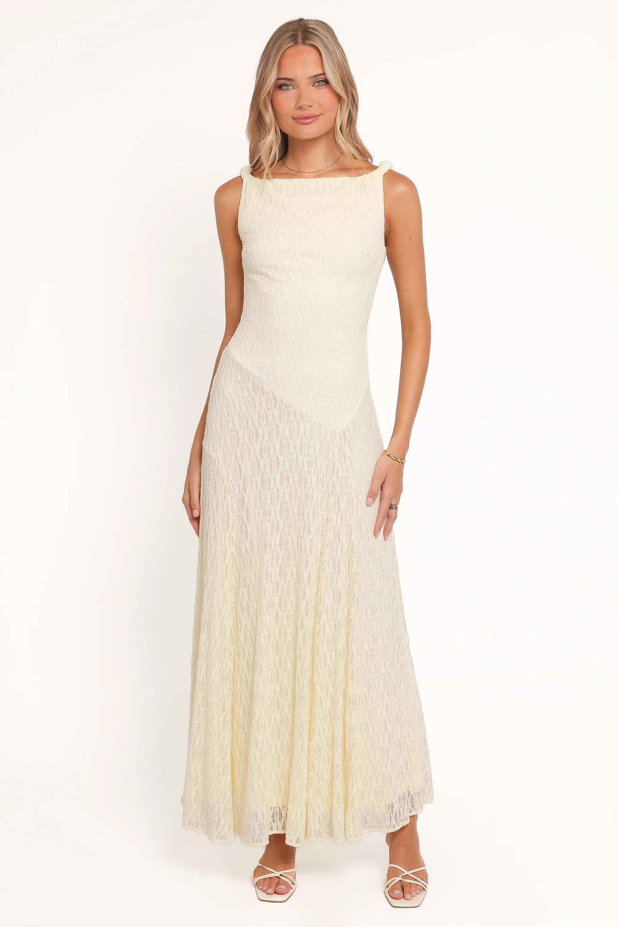 Kirsten Lace Maxi Dress - Yellow | Petal & Pup (US)