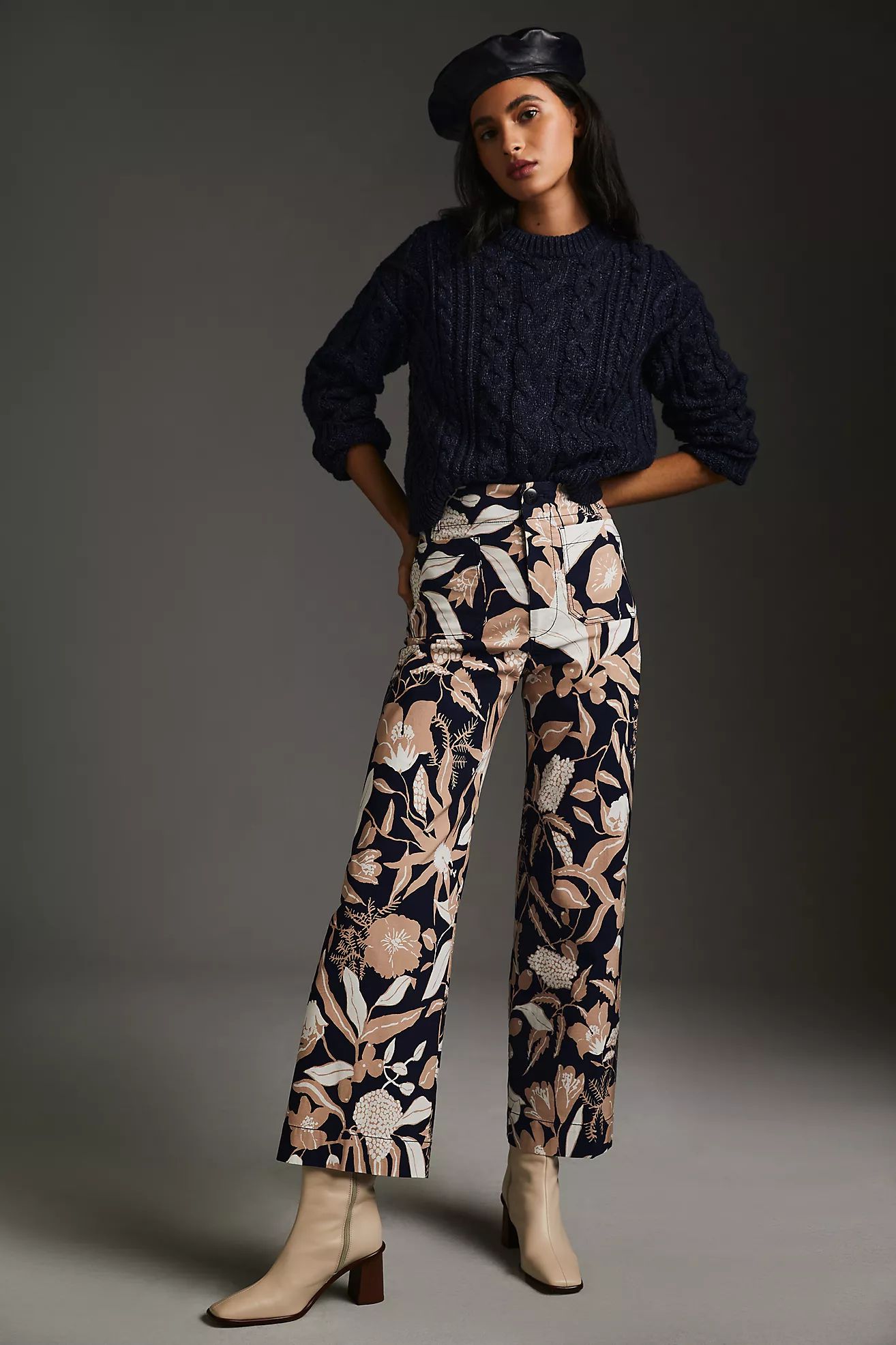 Jo Faulkner Colette Cropped Wide-Leg Pants | Anthropologie (US)