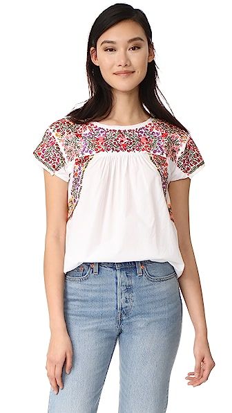 Madewell Fleur Embroidered Top | Shopbop