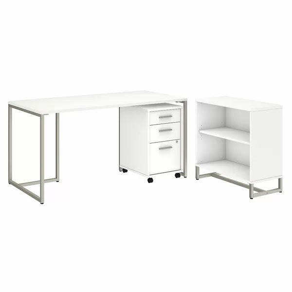 Denair Desk and Bookcase Set | Wayfair North America