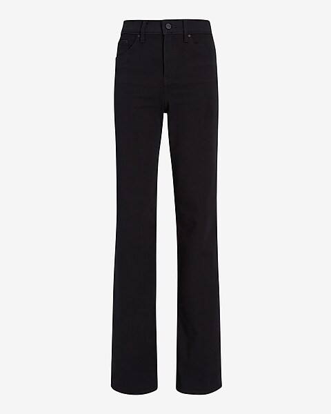 High Waisted Black Wide Leg Jeans | Express