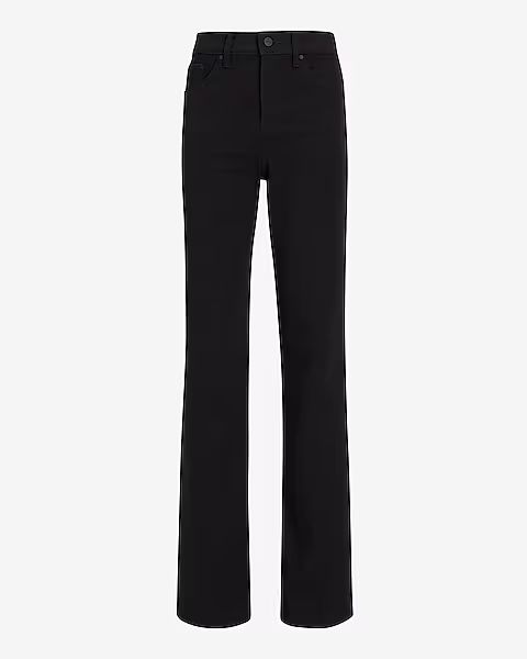 High Waisted Black Wide Leg Jeans | Express