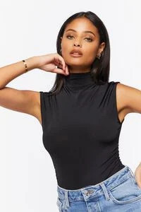 Ruched Mock Neck Bodysuit | Forever 21 (US)
