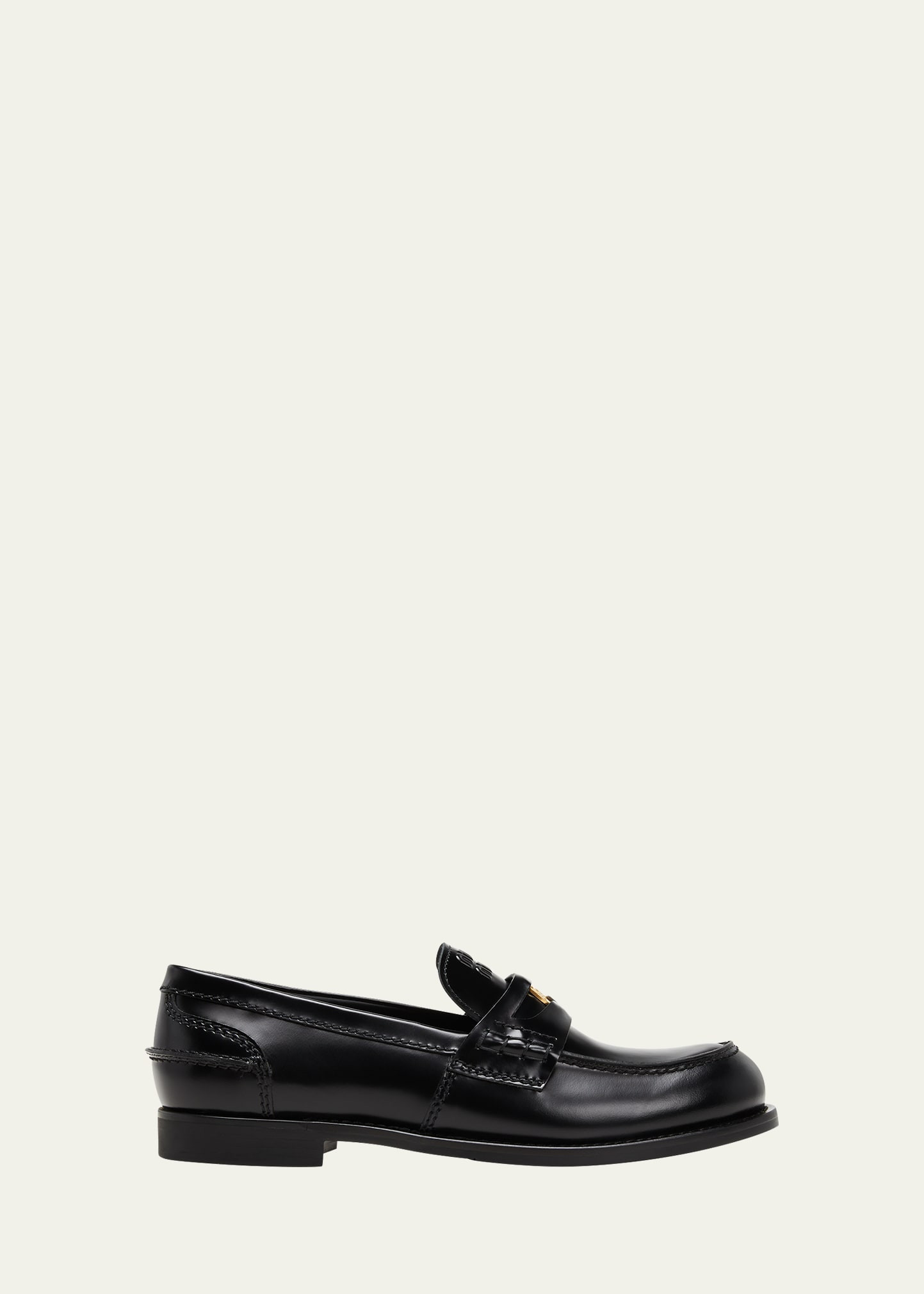 Miu Miu Leather Penny Loafers | Bergdorf Goodman