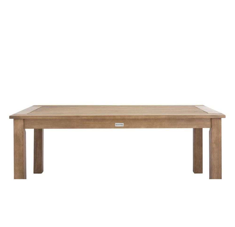 SAFAVIEH Couture Outdoor Patio Furniture Collection \u2013 Santa Cruz Coffee Table, Natural Eucal... | Amazon (US)