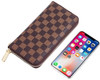 Click for more info about Rita Messi Women’s Checkered Zip Around Wallet and Phone Clutch RFID Blocking Card Holder Organ...