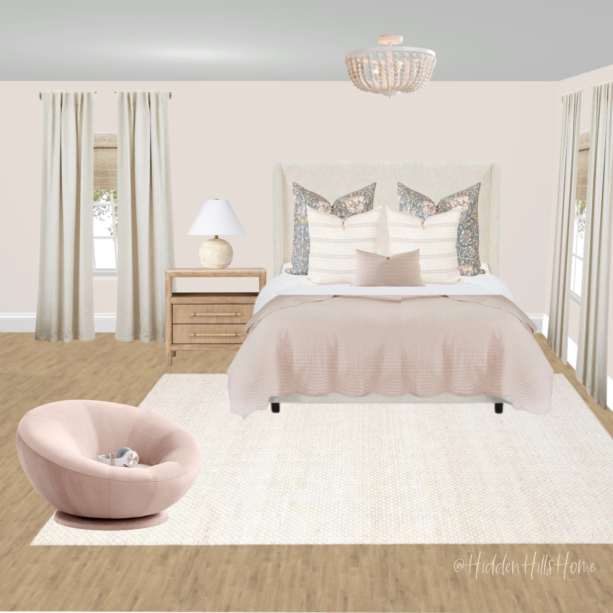 Teen girls bedroom, girls room decor ideas, girls bedroom mood board, home decor Inspo #girlsbedroom
Wall color is SW Cultured Pearl

#LTKSaleAlert #LTKHome #LTKKids