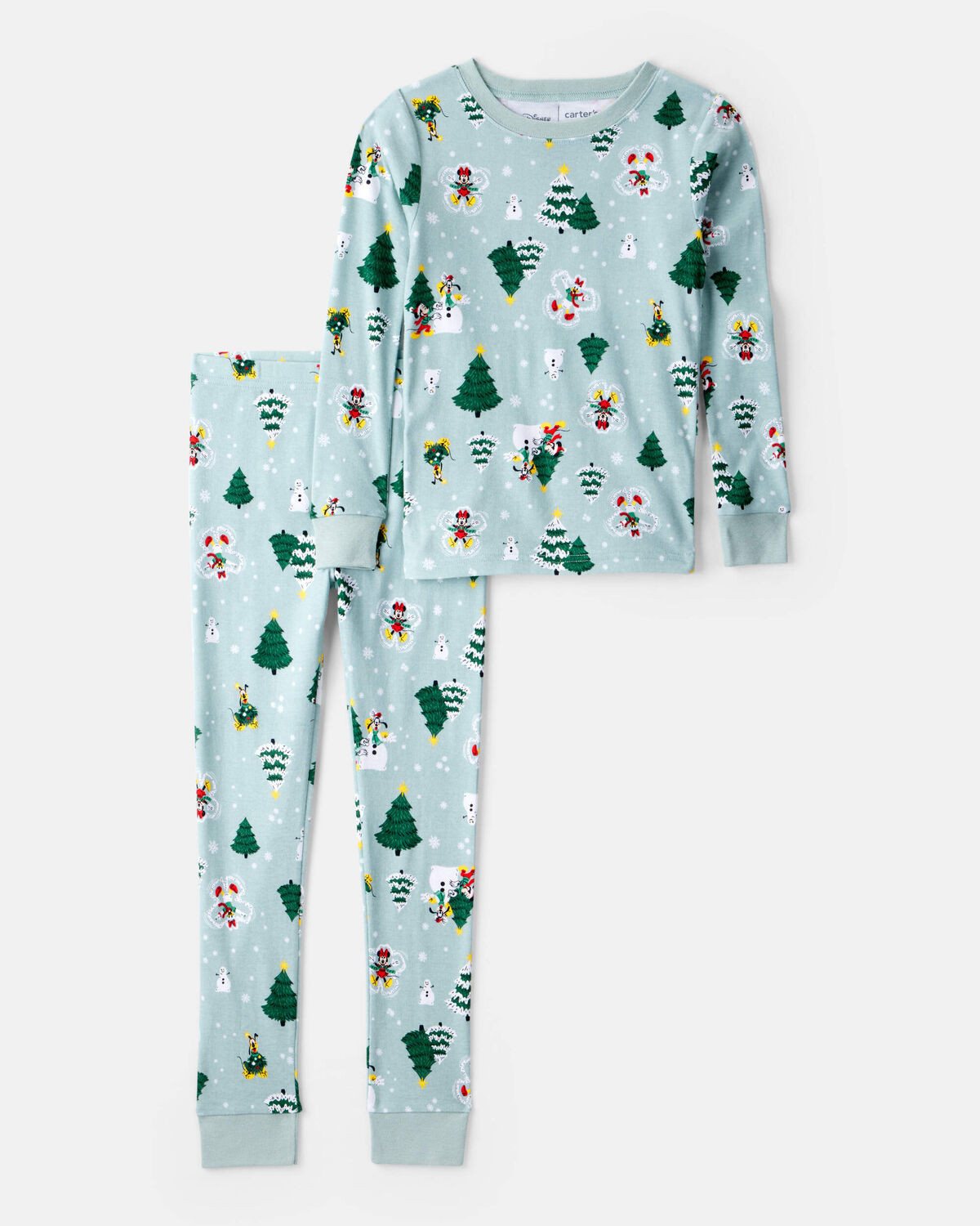 Kid Disney© Mickey Mouse 100% Cotton Long-Sleeve Snug Fit 2-Piece Pajamas - Blue - Carter's | Ca... | Carter's Inc
