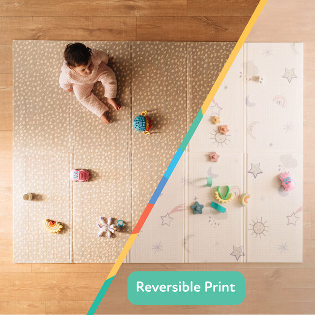 Reversible Floor Mat | Rainbows & Sky | Nuby (US)