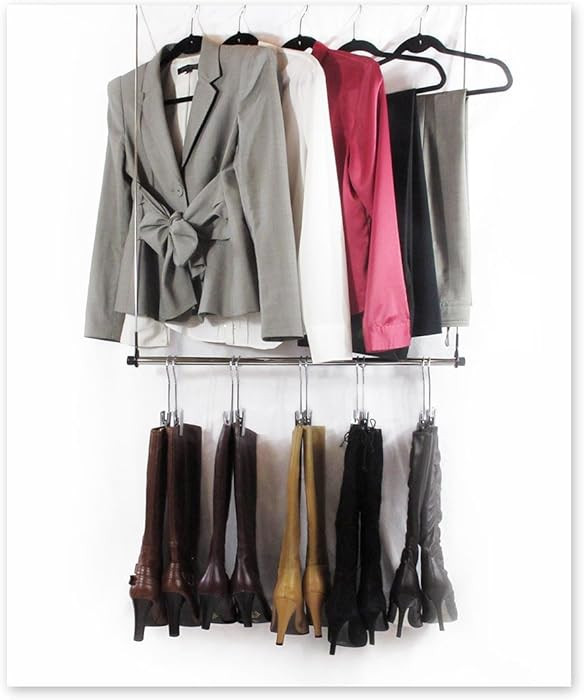 Hanging Boot Rack-Closet Doubler with Boot Storage System, NO Tools Required, fits on Any Closet ... | Amazon (US)