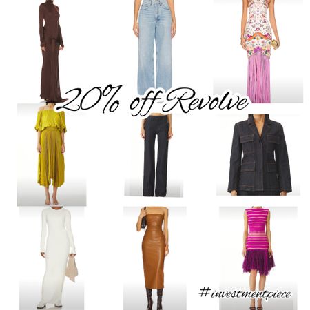 Today is @revolve ‘s birthday- but we’re getting the presents! Get 20% off everything with code HAPPY20 My top picks? Fringe dresses, pleated dresses, faux leather and on trend denim from suits to cuffed! #investmentpiece 

#LTKstyletip #LTKSeasonal #LTKsalealert