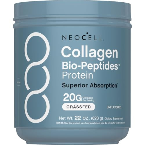 NeoCell Collagen Bio-Peptides Powder | 22oz | Super Hair, Skin, and Nails | Superior Absorption | Grassfed Protein Supplement | Advanced with 18 Essential Amino Acids | Amazon (US)