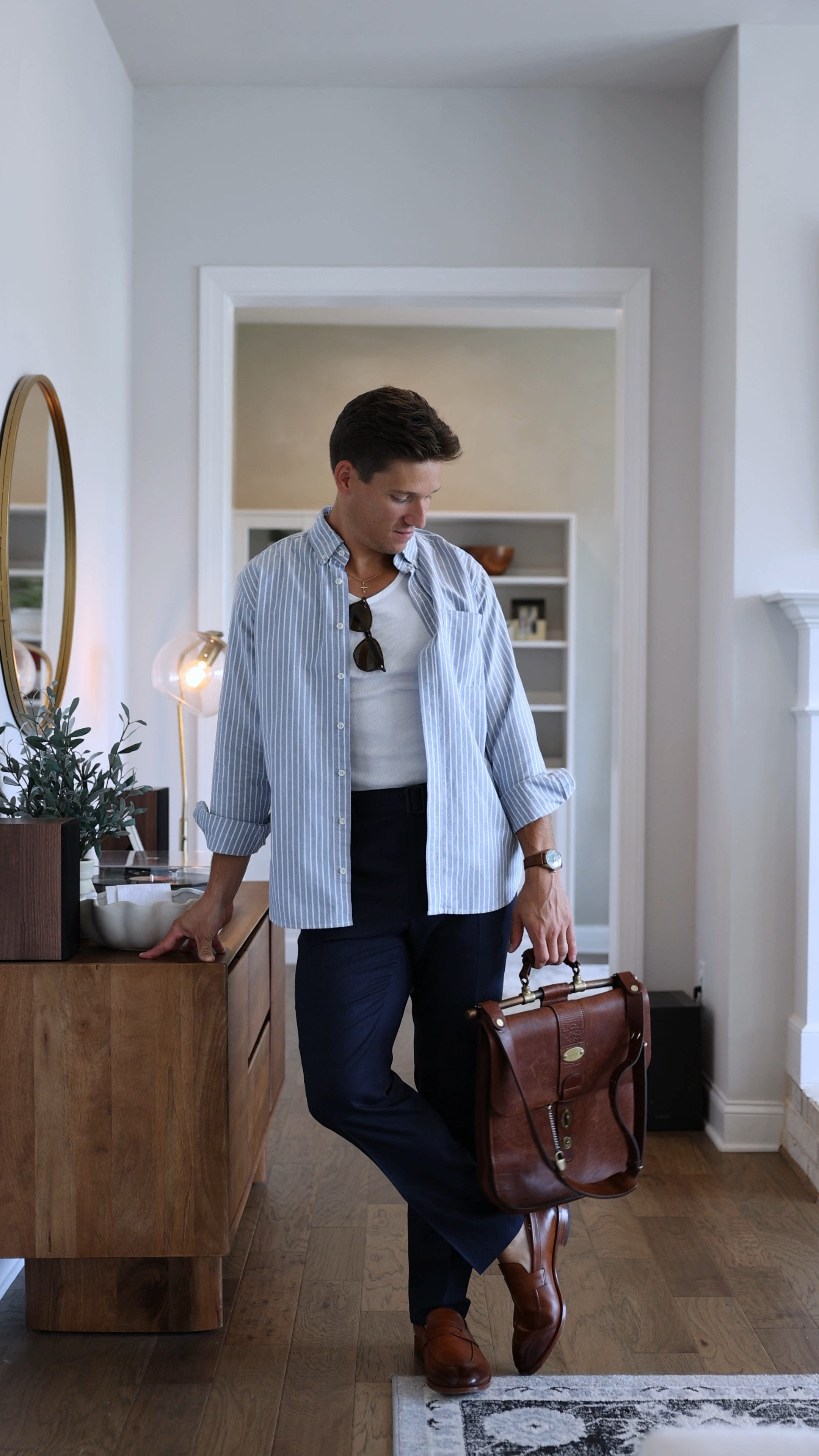 Classic spring outfit - Oxford button down with wool trousers

#LTKVideo #LTKStyleTip #LTKMens