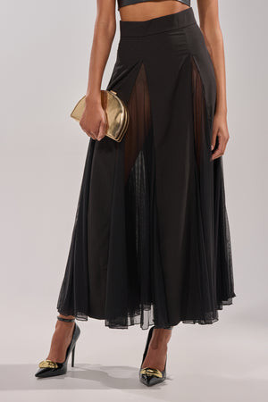 AKIRA Sexy Mesh Skirt | Black | Size XL | AKIRA