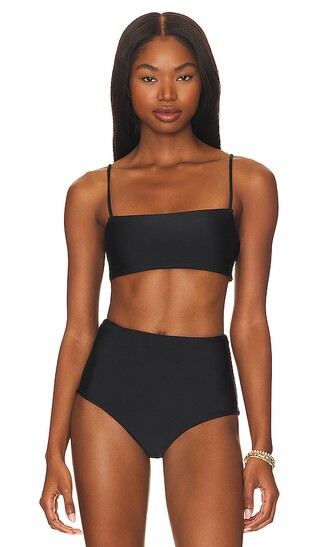 Strength Shelly Bikini Top in Noir | Revolve Clothing (Global)