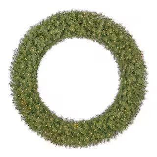 Home Accents Holiday 60 in Prelit Norwood Fir Wreath NF-60WLO - The Home Depot | The Home Depot