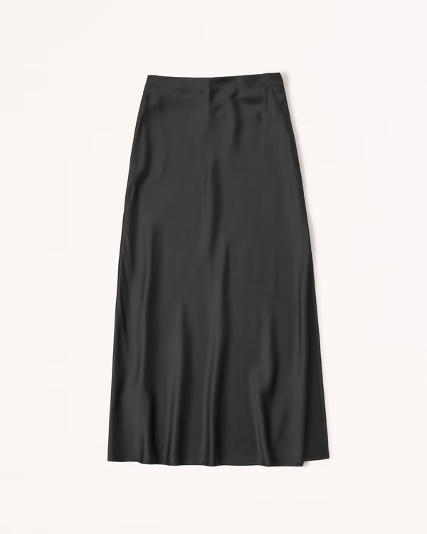 Satin Maxi Skirt | Abercrombie & Fitch (US)