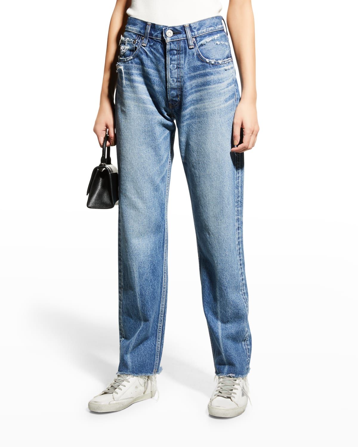 Ashleys Straight-Leg Rigid Jeans | Neiman Marcus
