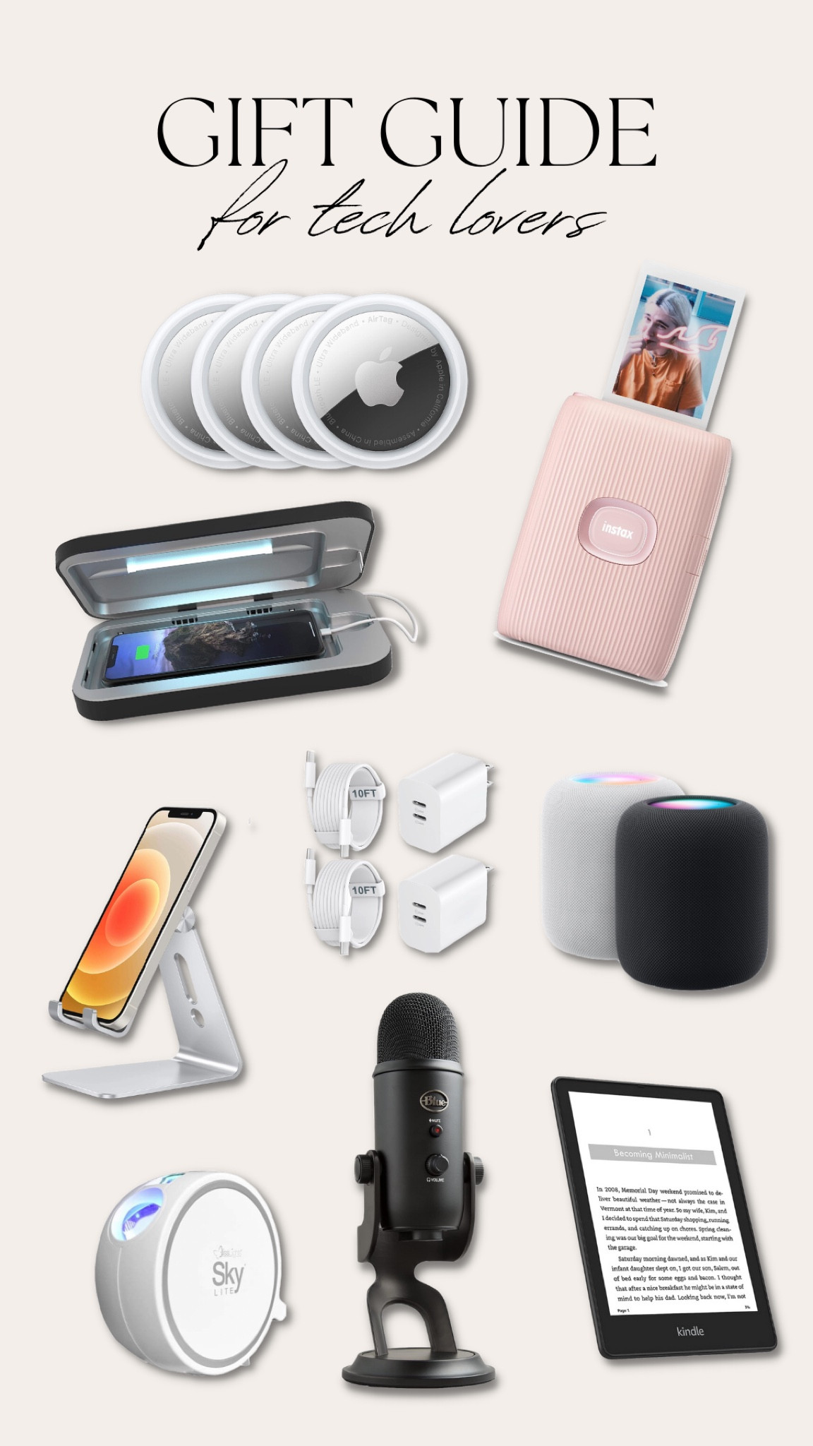 Gift ideas for the tech lovers in your life! Full gift guide for all budgets on my Youtube channel 🎁❤️ Happy Holidays! #giftideas #techgifts #giftguide 

#LTKHoliday #LTKGiftGuide #LTKSeasonal