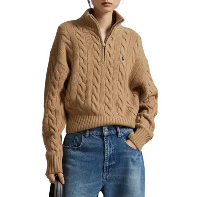 Wool & Cashmere Half Zip Pullover | Nordstrom