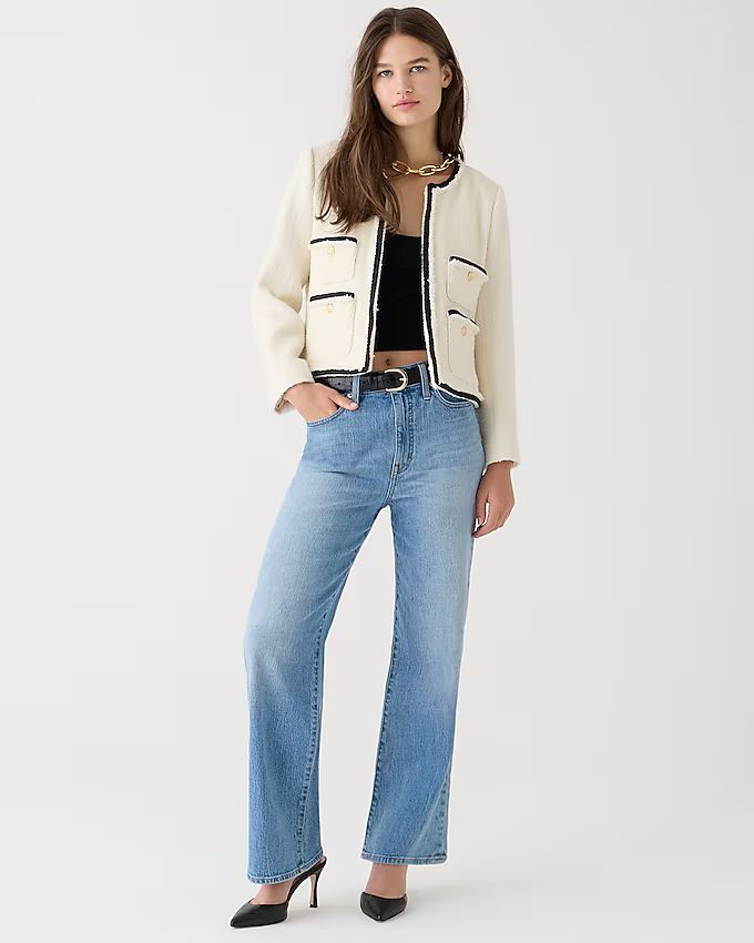 5.0(4 REVIEWS)Slim wide-leg jean in River place wash$148.00River Place WashClassicPetiteTallSelec... | J.Crew US