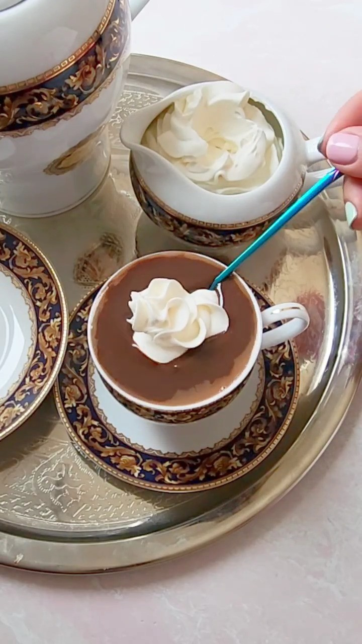 Indulge in rich French Hot Chocolate! ☕️🍫 Shop my favorite tea set for the perfect cozy experience.  

 #LTKGiftGuide #LTKHoliday #LTKWatchNow