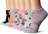 K. Bell Women's 6 Pack Novelty No Show Low Cut Socks, Forest Creatures (Gray), Shoe Size: 4-10 | Amazon (US)