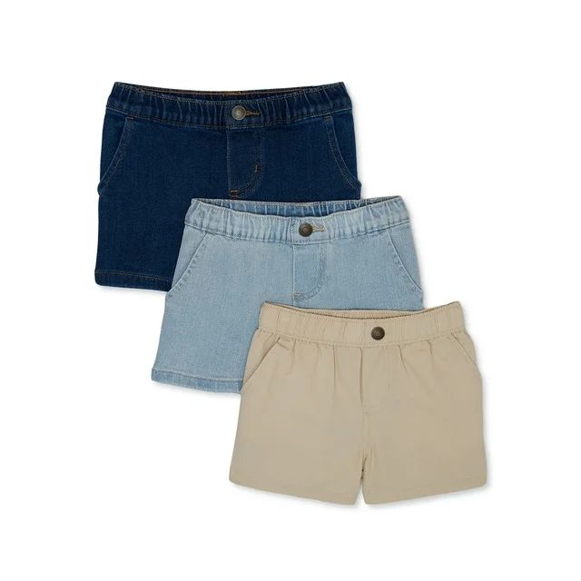 Garanimals Baby Boy Woven Shorts Multipack, 3-Pack, Sizes 0-24 Months | Walmart (US)