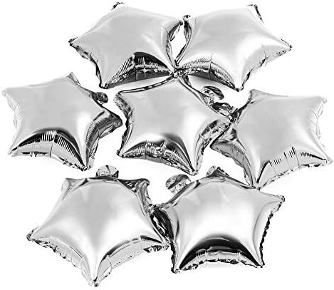 Star-shaped Balloon,10" Silver Foil Balloon Mylar Balloon,Pack of 50 | Amazon (US)