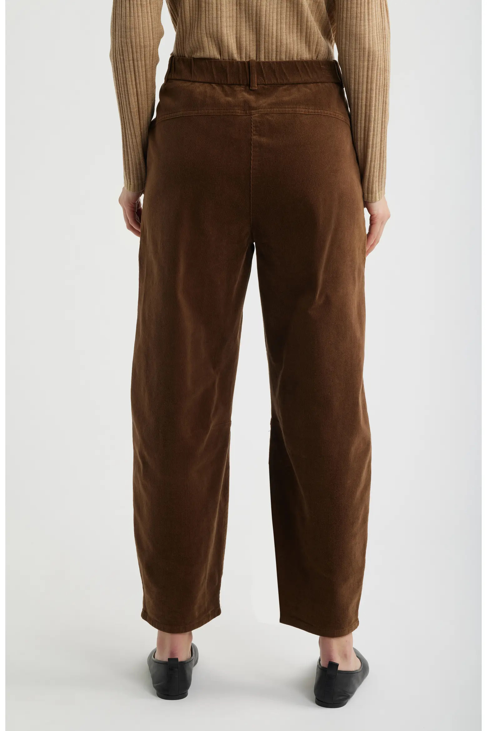 Eileen Fisher Stretch Organic Cotton Corduroy Arch Wide Leg Ankle Pants (Women) | Nordstrom | Nordstrom