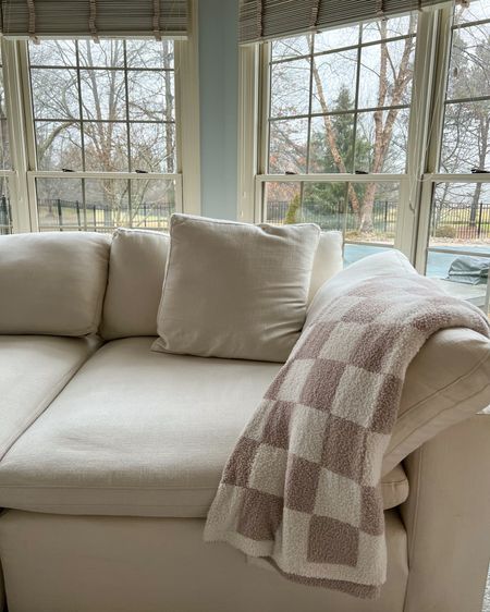 Living room decor. Sun room. Accent blanket. Throw blanket. Checkered blanket. Amazon finds. 

#LTKunder100 #LTKFind #LTKhome