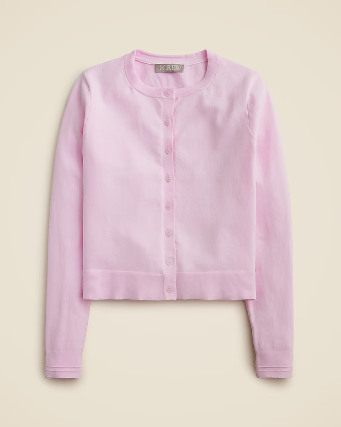 New Jackie cardigan in premium ultra-fine cotton | J. Crew US