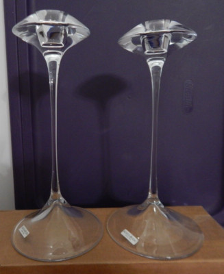 Pair of Vintage, Kosta Boda "Fanfare" Candlesticks Kjell Engman Sweden  | eBay | eBay US