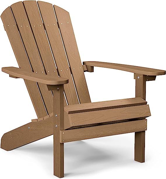 YEFU Plastic Adirondack Chairs Weather Resistant, Patio Chairs 5 Steps Easy Installation, Looks E... | Amazon (US)