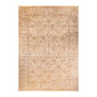 Mogul Ivory 12 ft. x 18 ft. Oriental Wool Indoor Area Rug | The Home Depot