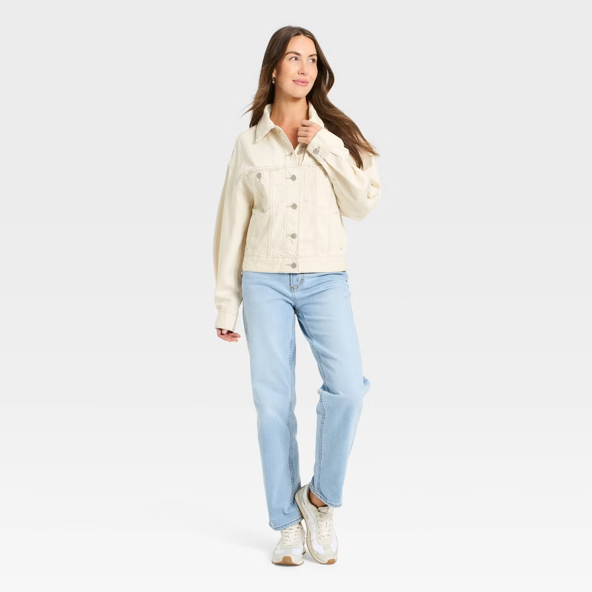 Women's Relaxed Trucker Denim Jacket - Universal Thread™ | Target