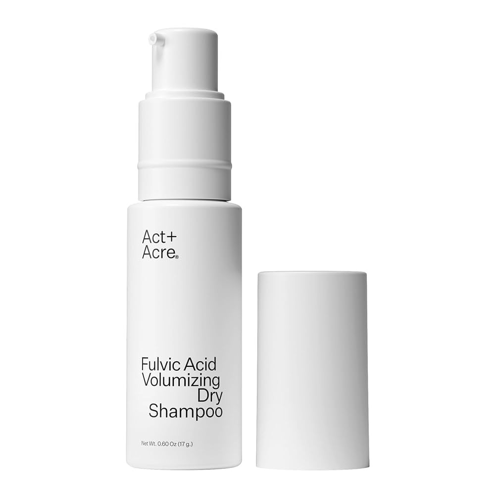 ACT+ ACRE Plant-Based Fulvic Acid Volumizing Dry Shampoo - Natural and Unscented Powder Spray Sha... | Amazon (US)