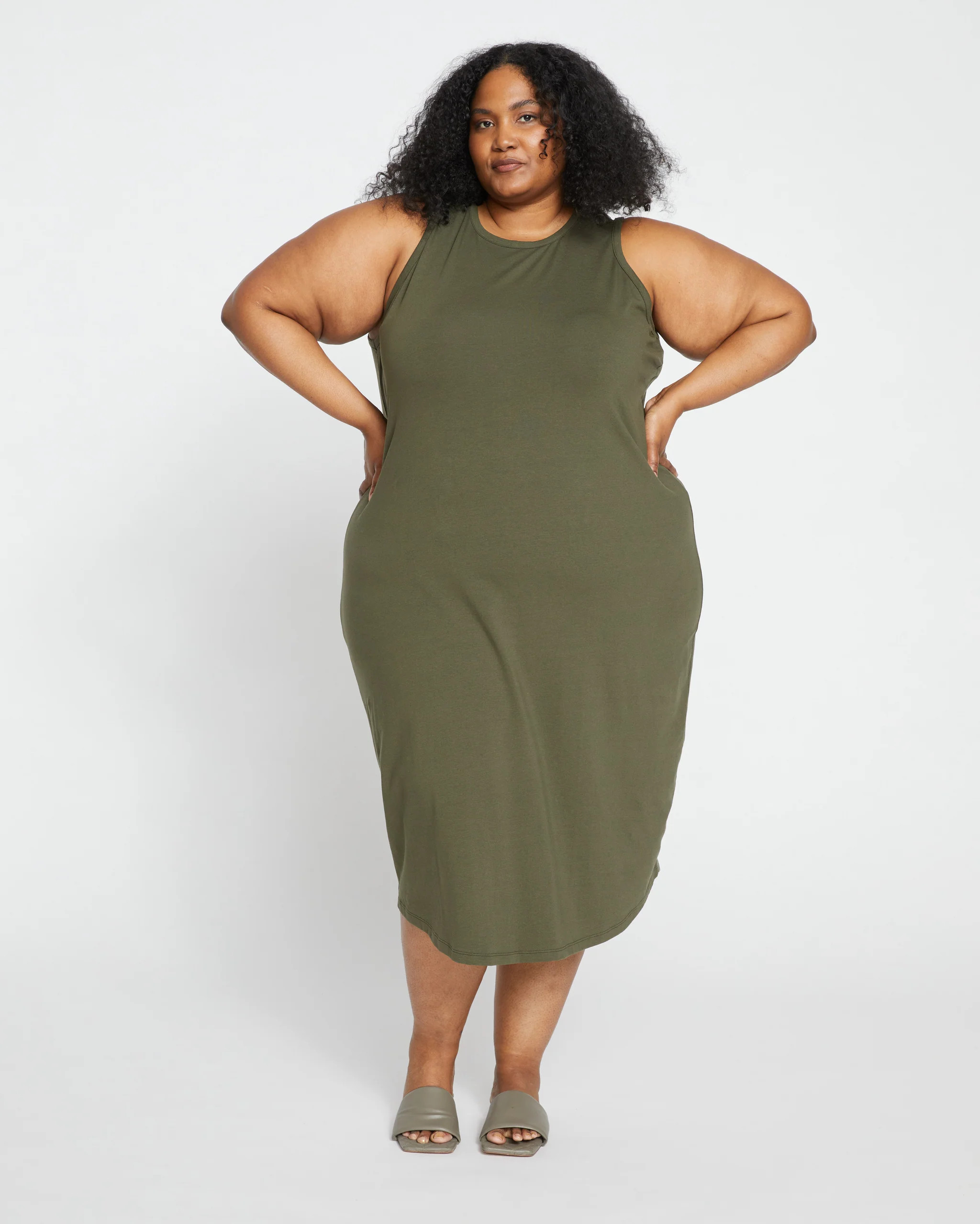 Cai High Neck Tank Dress
   Nori | Universal Standard