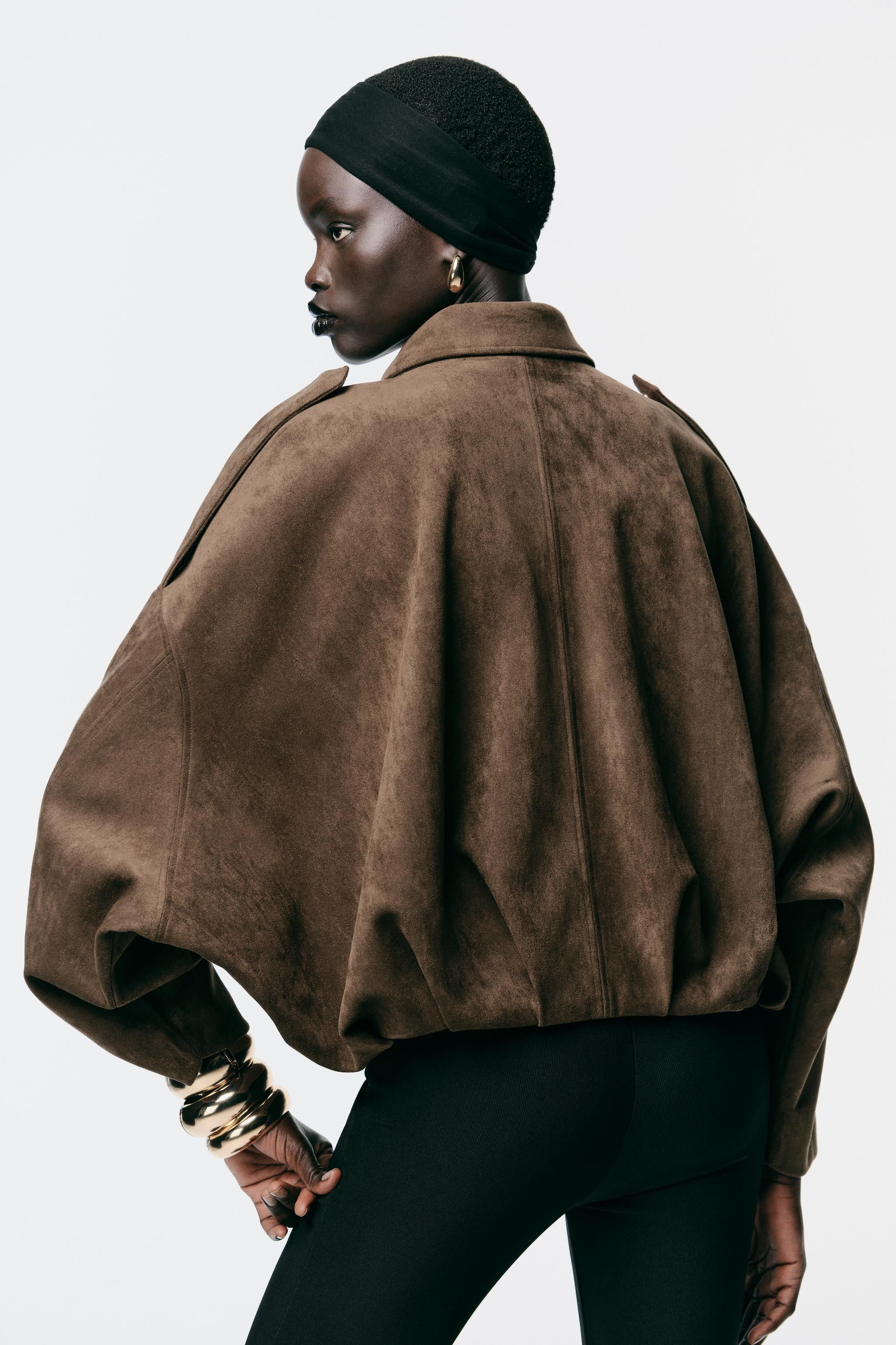 SUEDE EFFECT BOMBER JACKET | Zara US