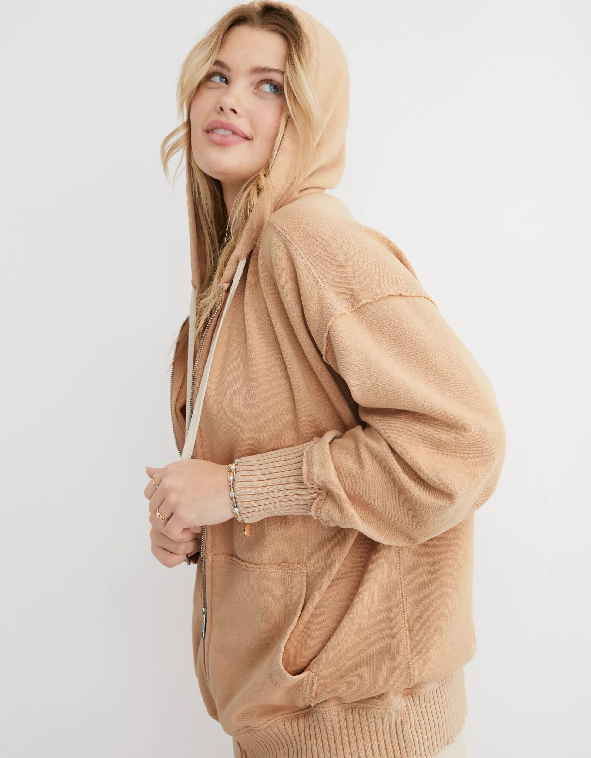Aerie Down-to-Earth Full Zip Hoodie | Aerie
