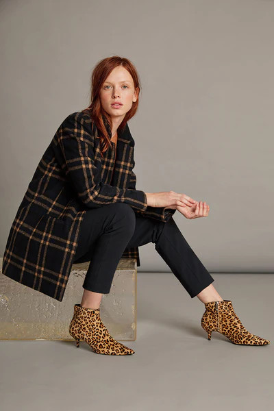 JASMANN WOOL PLAID COAT | Velvet by Graham & Spencer