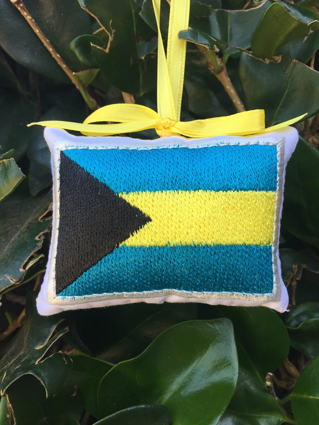 Bahamas - Bahamian Flag Christmas Ornament  - Gift Topper - Door Knob Hanger Pillow -  Caribbean | Etsy (US)