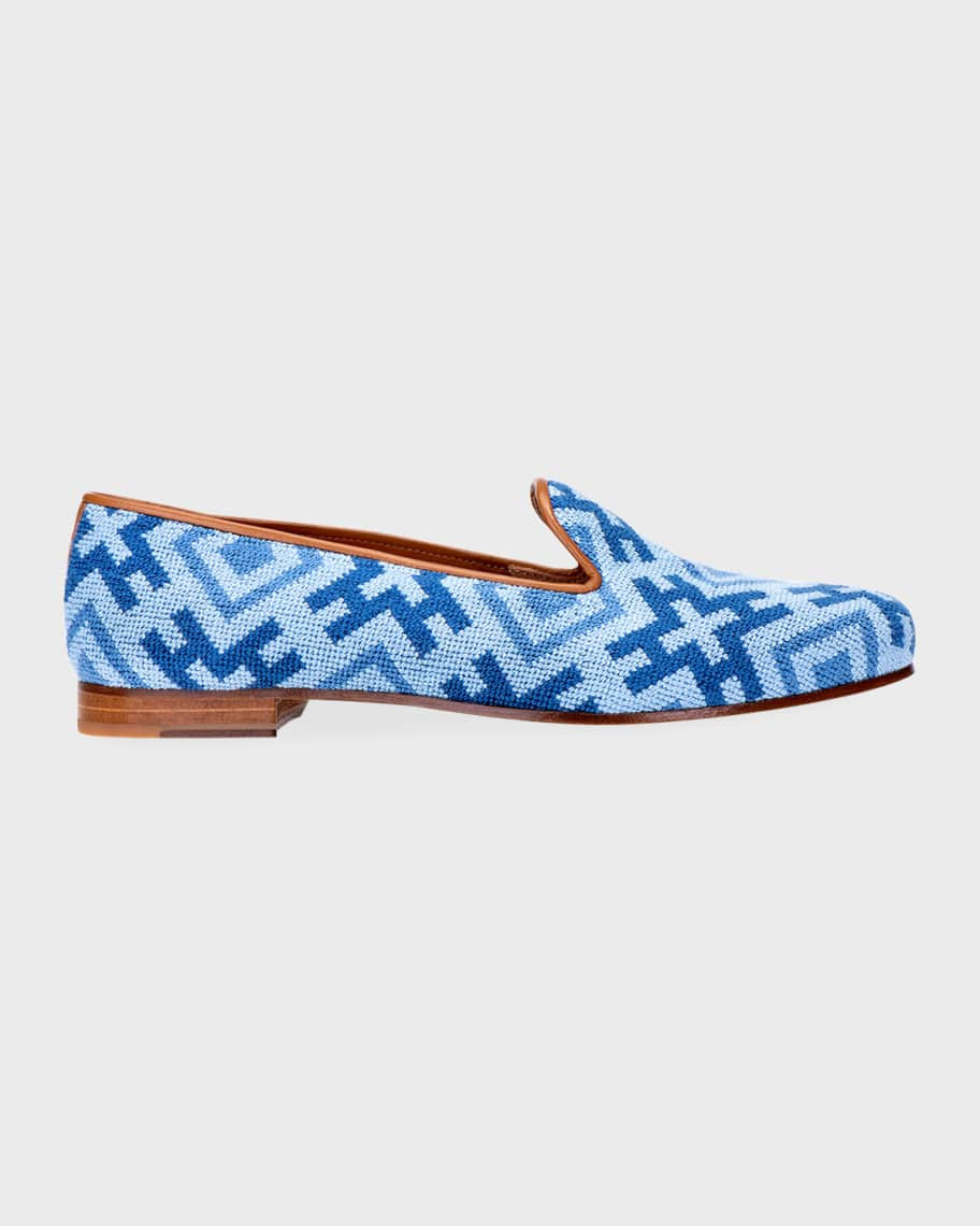 Harlow Needlepoint Smoking Loafers | Neiman Marcus