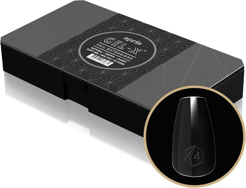 Apres Nail Gel-X Natural Coffin Short Box of Tips | 500 Gel-X Tips | Premium Quality | 10 Sizes 0... | Amazon (US)