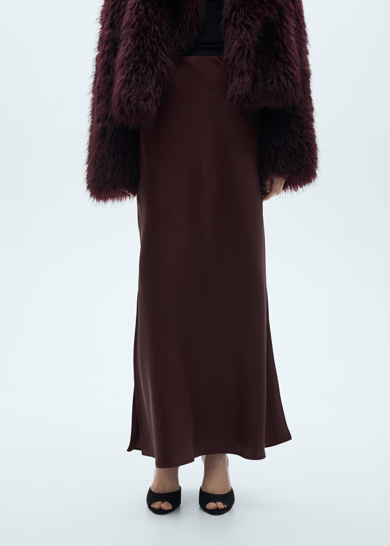 Satin long skirt - Women | MANGO USA | Mango (US/MX/AU)