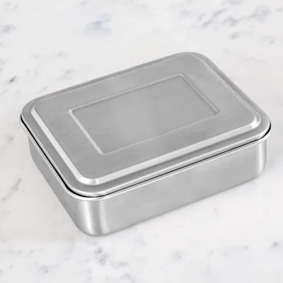 18/8 Stainless Steel Bento Box (Compact Lunch Box) - 3 Compartment Metal Lunch Containers | Wayfair Professional