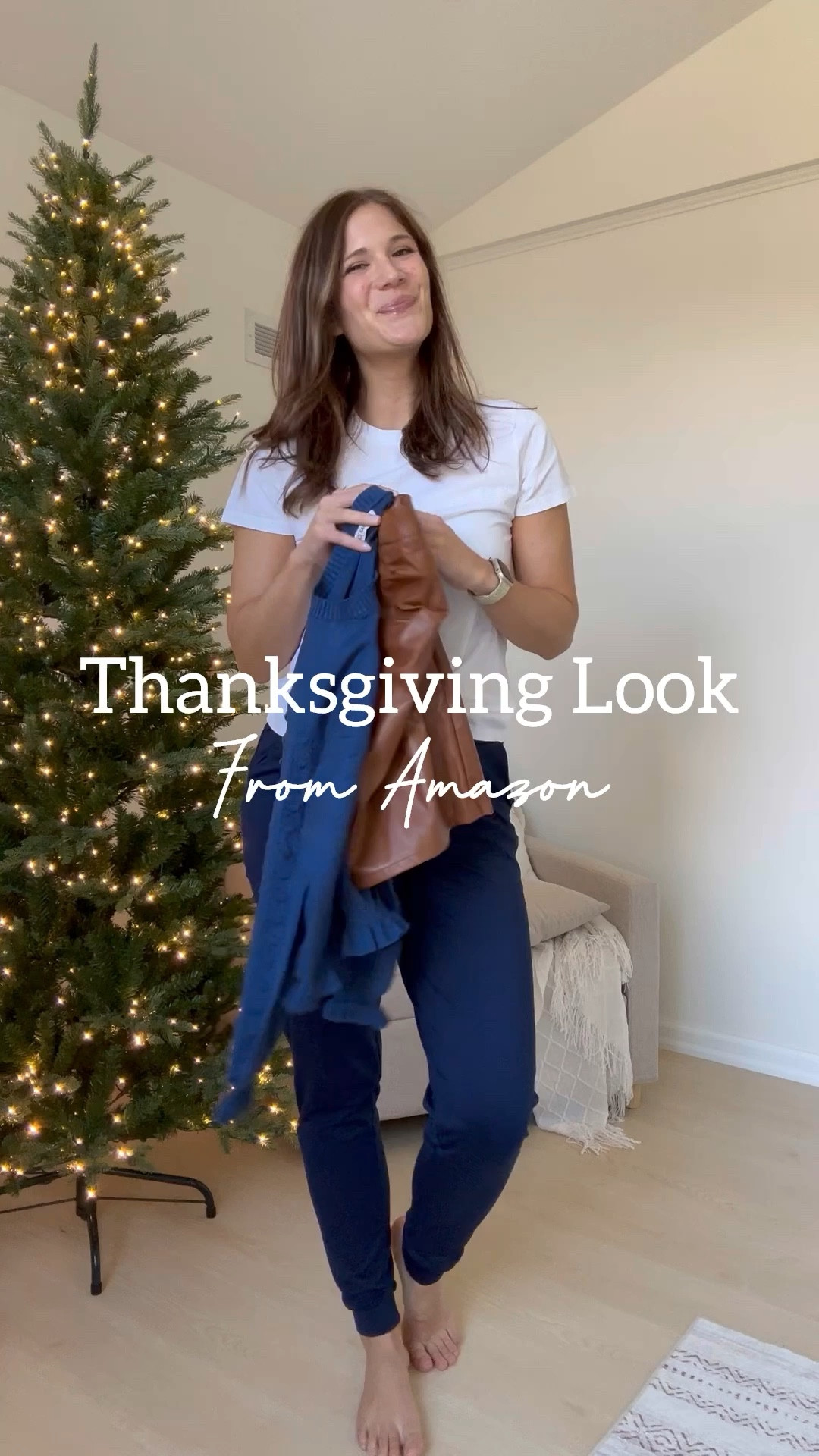 Thanksgiving outfit idea! Styling a faux leather skirt and ruffle sweater with slouchy boots and a white overcoat. Wearing all items in my normal size L

#LTKWatchNow #LTKSeasonal #LTKHoliday