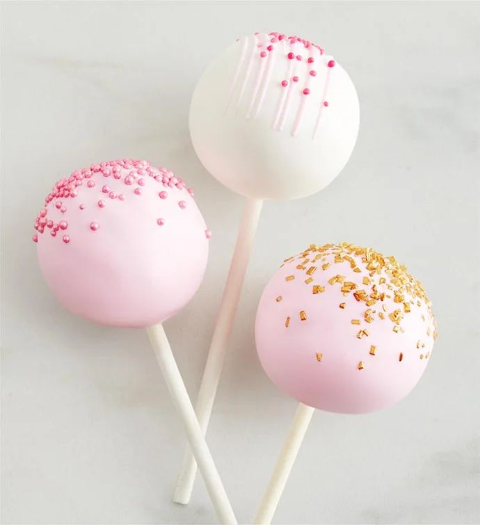 Mother's Day Cake Pops™ With Mother's Day Drizzled Strawberries™ | 1800flowers.com